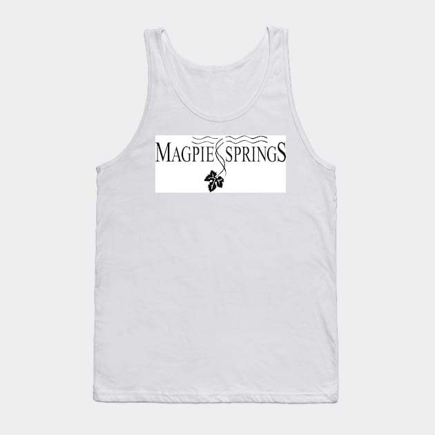 Magpie Springs logo - Magpie Springs - Adelaide Hills Wine Region - Fleurieu Peninsula - South Australia Tank Top by MagpieSprings